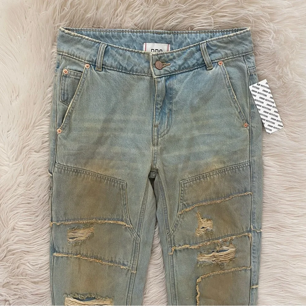 Urban Outfitters BDG Extreme Destroyed Bootcut Jean Mid Rise Rigid Denim Jeans